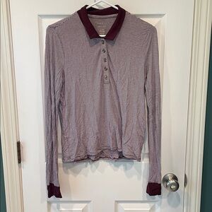 American Eagle women long sleeve polo